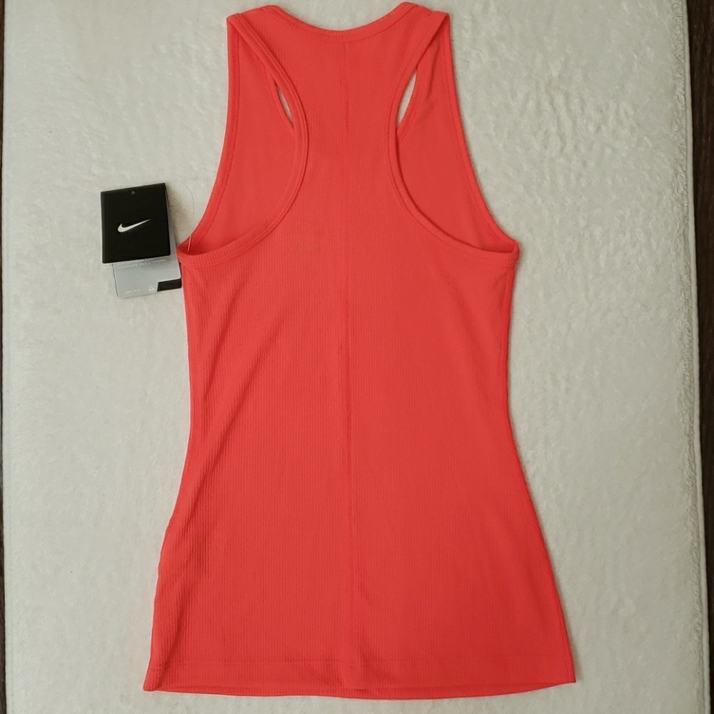 Girls Nike M NWT ribbed dri fit racerback tank top - Picture 6 of 9